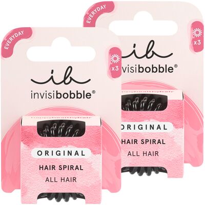 invisibobble Haargummis Set (schwarz) 6 Stück invisibobble Haargummis Set (schwarz) 6 Stück