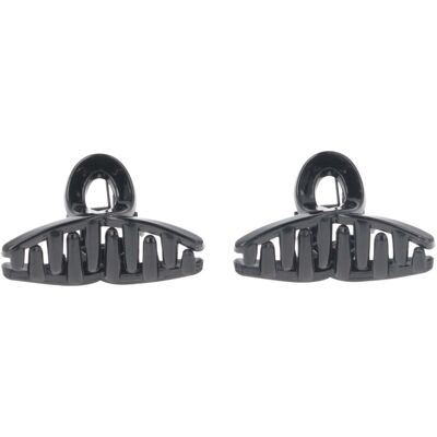Solida Haarklammern black shiny 2 Stück Solida Haarklammern black shiny 2 Stück