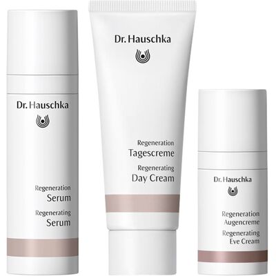 85ml Dr. Hauschka Regeneration Day & Night Set (Serum 30ml + Tagescreme 40ml + Augencreme 15ml) 85ml Dr. Hauschka Regeneration Day & Night Set (Serum 30ml + Tagescreme 40ml + Augencreme 15ml)