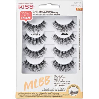 Kiss MLBB - Gut Vermischte Wimpernlinie - Wimpernverlängerung Kiss MLBB - Gut Vermischte Wimpernlinie - Wimpernverlängerung