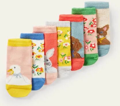 Mini Blumen/Tiere Box mit Socken im 7er-Pack Baby Baby Boden, 92, Multi Mini Blumen/Tiere Box mit Socken im 7er-Pack Baby Baby Boden, 92, Multi