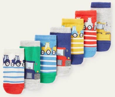 Boden Bunt, Traktoren Box mit Socken im 7er-Pack Baby Baby Boden, 80, Multi Boden Bunt, Traktoren Box mit Socken im 7er-Pack Baby Baby Boden, 80, Multi
