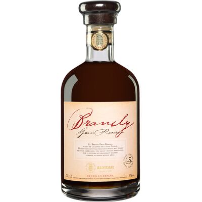 Brandy Alvear Gran Reserva - 0,7 L. 40% Vol. Brandy aus Spanien Brandy Alvear Gran Reserva - 0,7 L. 40% Vol. Brandy aus Spanien