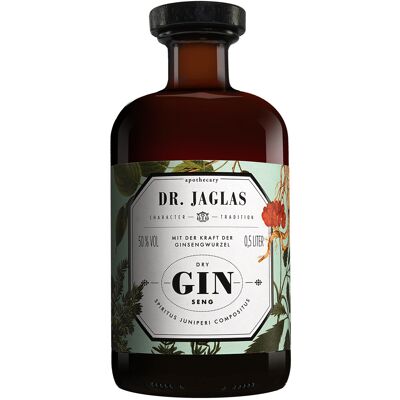 Dr. Jaglas Ginseng Dry Gin - Wacholder Kräuterspirit - 50% Vol. Dr. Jaglas Ginseng Dry Gin - Wacholder Kräuterspirit - 50% Vol.
