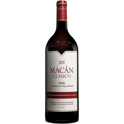 Vega+ Sicilia »Macán Clásico« - 1,5 L: Magnum 2021 14% Vol. Rotwein Trocken aus Spanien Vega+ Sicilia »Macán Clásico« - 1,5 L: Magnum 2021 14% Vol. Rotwein Trocken aus Spanien