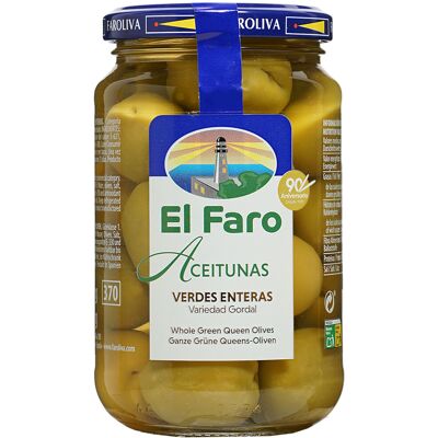 Oliven Gordal Verde El Faro - 350g aus Spanien Oliven Gordal Verde El Faro - 350g aus Spanien