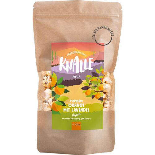 Knalle Popcorn Orange mit Lavendel - 100g aus Spanien