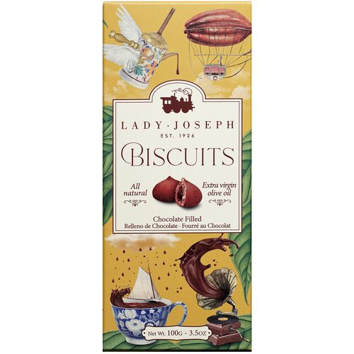 Lady Joseph Vegan Chocolate filled Biscuits - 100g aus Spanien