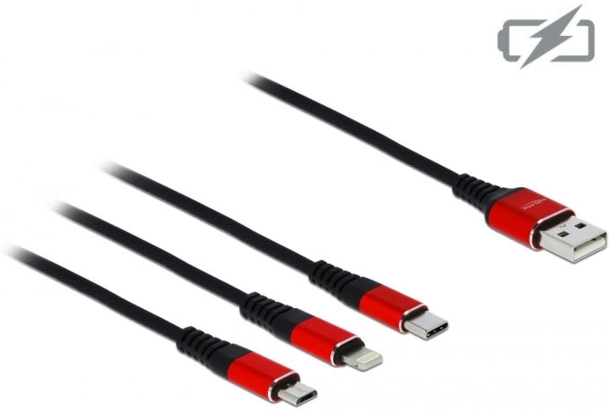 DELOCK - Delock USB Ladekabel 3 in 1 - 1m