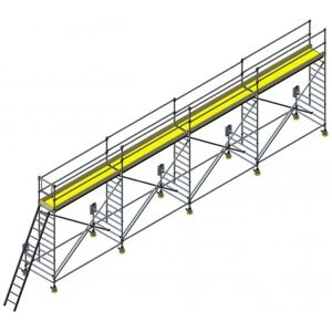 Custers Enteisungsgerüst fahrbar mit Leiter, 12,4 m