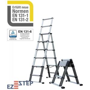 EZ Step EZSTEP Kombileiter teleskopierbar 2,3 m, EN 131-6