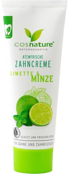 Cosnature Atemfrische-Zahncreme Limette & Minze 75 ml Zahnpasta
