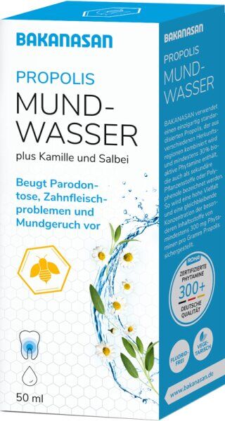 Bakanasan Propolis Mundwasser 50 ml Mundspülung