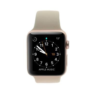 Apple Watch Series 2 Aluminiumgehäuse rosegold 42mm mit Sportarmband sandrosa aluminium rosegold