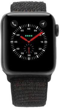 Apple Watch Series 4 Aluminiumgehäuse grau 40mm mit Sport Loop schwarz (GPS) aluminium grau