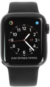 Apple Watch Series 4 Aluminiumgehäuse grau 40mm mit Sportarmband schwarz (GPS+Cellular) aluminium grau