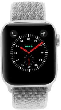 Apple Watch Series 4 Aluminiumgehäuse grau 40mm mit Sport Loop muschelgrau (GPS+Cellular) aluminium silber Apple Watch Series 4 Aluminiumgehäuse grau 40mm mit Sport Loop muschelgrau (GPS+Cellular) aluminium silber