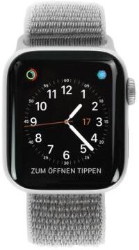 Apple Watch Series 4 Aluminiumgehäuse silber 40mm mit Sport Loop muschelgrau (GPS+Cellular) aluminium silber