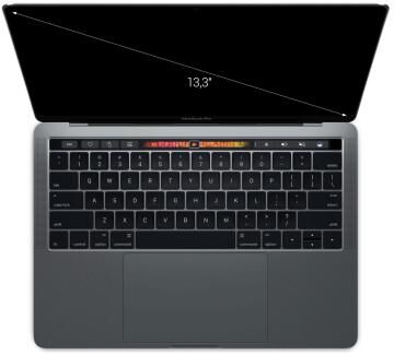 Apple MacBook Pro 2017 13" Touch Bar Intel Core i7 3,50 GHz 256 GB SSD 16 GB spacegrau