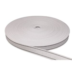 polstereibedarf-online Polster Gummigurte Elastikmaterial Weiss 3cm breit / 2 Streifen Dehnung 80 % Met