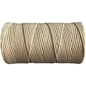 polstereibedarf-online Heiro Leder- und Sattlergarn Beige 1mm Dick 100 Meter Rolle