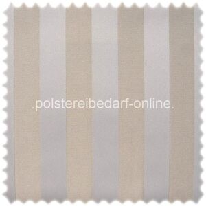 polstereibedarf-online AKTION ***Auslaufware*** Fashion Möbelstoff Lugano Blockstreifen Natur (Elfenbe