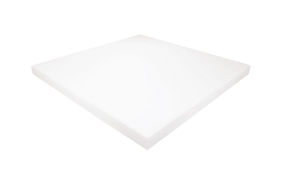 polstereibedarf-online Schaumstoff Kissen Weiß 50cm x 50cm x 3cm RG 40/55 hohe Festigkeit