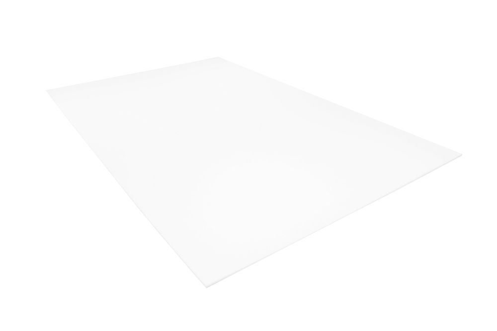 polstereibedarf-online Schaumstoff Platte Weiß 200cm x 130cm x 1cm RG 40/55 hohe Festigkeit