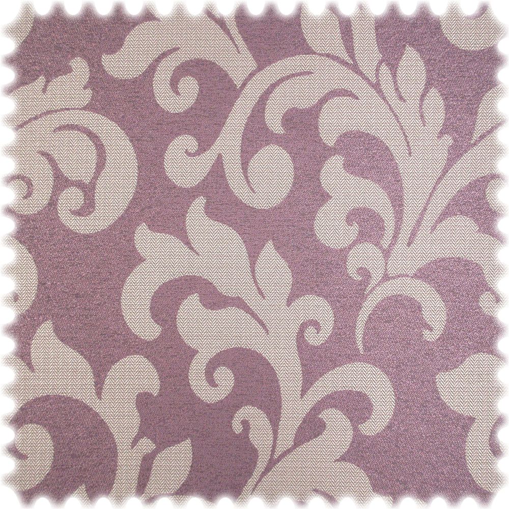 polstereibedarf-online AKTION Jacquard Ornament Möbelstoff Hixon Lila B1