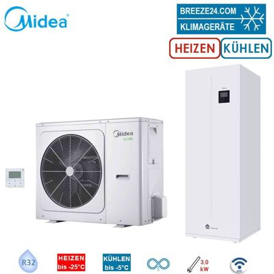 Midea Thermal Arctic Set MHA-V10W/D2N8-B + HBT-A100/190CD30GN8-B Wärmepumpe + Hydromodul 190 L WiFi Midea Thermal Arctic Set MHA-V10W/D2N8-B + HBT-A100/190CD30GN8-B Wärmepumpe + Hydromodul 190 L WiFi