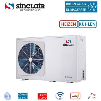 Sinclair S-THERM YUKON SMHM-120B3/9 Monoblock Wärmepumpe Heizen 12 kW + Kühlen 12 kW Heizstab 9kW 40 Sinclair S-THERM YUKON SMHM-120B3/9 Monoblock Wärmepumpe Heizen 12 kW + Kühlen 12 kW Heizstab 9kW 40