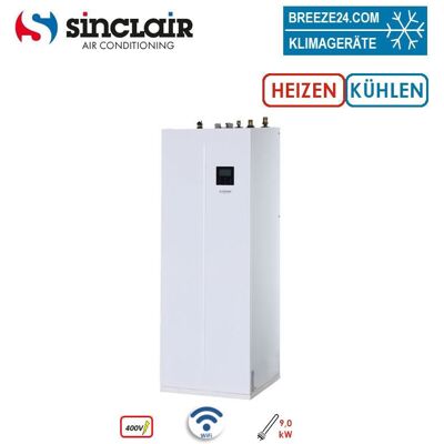 Sinclair S-THERM YUKON MSH-240TB-3/9 Hydrobox mit Warmwasserpeicher 240 L WiFi + 9 kW Heizstab 400V Sinclair S-THERM YUKON MSH-240TB-3/9 Hydrobox mit Warmwasserpeicher 240 L WiFi + 9 kW Heizstab 400V