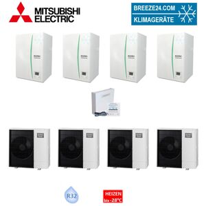 Mitsubishi Electric Wärmepumpen Kaskaden Set SZ 4.80 H 32 kW PUD-SHWM80VAA + EHSD-YM9D+PAC-IF071B-E