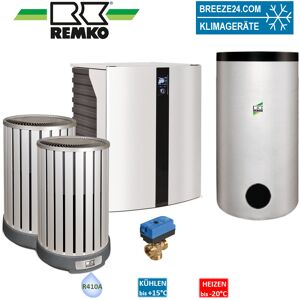 Remko Set Wärmepumpe HTS 200 Paket Stuttgart (Alu/Holzoptik) 11,0 kW