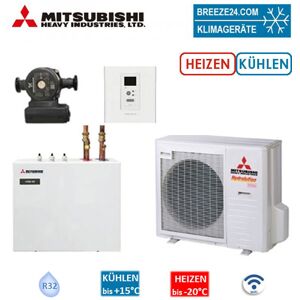 Mitsubishi Heavy Hydrolution Set FDCW71VNX-W+HSB100-W+CPD11 25M/65+RC-HY20 Wärmepumpe+Hydromodul+Pum