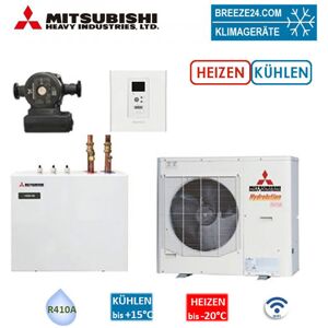 Mitsubishi Heavy Hydrolution Set FDCW100VNX-A+HSB100-W+CPD1125M/65+RC-HY20 Wärmepumpe+Hydromodul+Pum