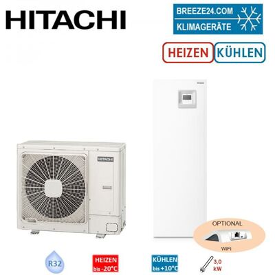 Hitachi Yutaki S Combi 4,3 kW RAS-2WHVRP1 + RWD-2.0RW1E-220S Wärmepumpe + Hydromodul/Speicher 220 L Hitachi Yutaki S Combi 4,3 kW RAS-2WHVRP1 + RWD-2.0RW1E-220S Wärmepumpe + Hydromodul/Speicher 220 L