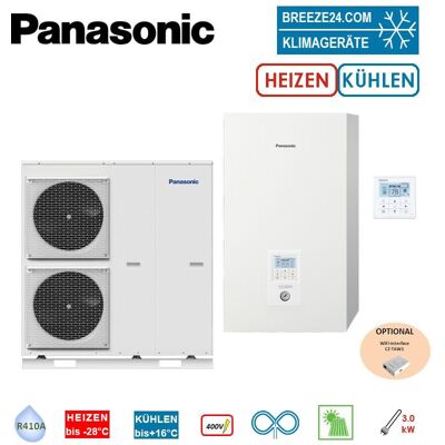 Panasonic Set Aquarea T-CAP Generation H WH-UQ09HE8 + WH-SQC09H3E8 Hydromodul 9 kW Heizstab 3 kW Panasonic Set Aquarea T-CAP Generation H WH-UQ09HE8 + WH-SQC09H3E8 Hydromodul 9 kW Heizstab 3 kW