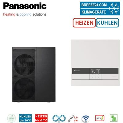 Panasonic Aquarea T-CAP Generation M Set WH-WXG09ME8 + WH-CME8 Steuermodul WiFi 400 Volt R290 Panasonic Aquarea T-CAP Generation M Set WH-WXG09ME8 + WH-CME8 Steuermodul WiFi 400 Volt R290