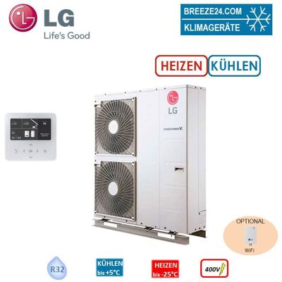 LG THERMA V HM163MR.U34 Kompakt Monoblock Wärmepumpe 16,0 kW zum Heizen + Kühlen 400 Volt LG THERMA V HM163MR.U34 Kompakt Monoblock Wärmepumpe 16,0 kW zum Heizen + Kühlen 400 Volt