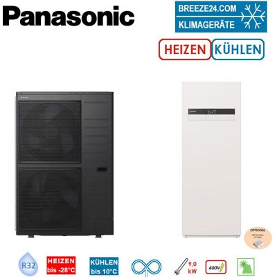 Panasonic Set Aquarea T-CAP Generation K WH-UXZ09KE8 + WH-ADC0912K9E8 Hydromodul/Speicher 9kW 185L Panasonic Set Aquarea T-CAP Generation K WH-UXZ09KE8 + WH-ADC0912K9E8 Hydromodul/Speicher 9kW 185L
