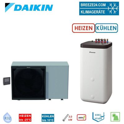 Daikin Altherma 3 ST Set EBLA16D3W17 + EKHWP54419B Wärmepumpe + Speicher 500 L - 16 kW - Heizstab 3k Daikin Altherma 3 ST Set EBLA16D3W17 + EKHWP54419B Wärmepumpe + Speicher 500 L - 16 kW - Heizstab 3k
