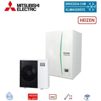 Mitsubishi Electric Set 3.13 PUZ-SHWM100YAA + ERSF-YM9E Wärmepumpe + Hydromodul + MAC-587IF-E10,0 kW Mitsubishi Electric Set 3.13 PUZ-SHWM100YAA + ERSF-YM9E Wärmepumpe + Hydromodul + MAC-587IF-E10,0 kW