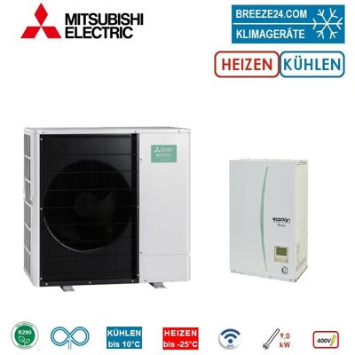 Mitsubishi Electric Wärmepumpen-Set 13.1 Monoblock PUZ-WZ50VAA + ERPX-YM9E Hydromodul R290 400V Mitsubishi Electric Wärmepumpen-Set 13.1 Monoblock PUZ-WZ50VAA + ERPX-YM9E Hydromodul R290 400V