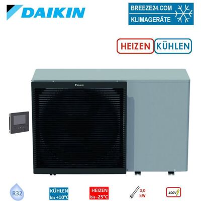 Daikin Altherma 3 M EBLA14D3W1 Luft-Wasser-Wärmepumpe Monoblock Heizen/Kühlen 12kW Heizstab 3kW 400V Daikin Altherma 3 M EBLA14D3W1 Luft-Wasser-Wärmepumpe Monoblock Heizen/Kühlen 12kW Heizstab 3kW 400V