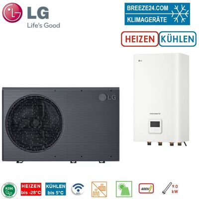LG THERMA V Set Monoblock HM163HF.UB60 + HN1639HC.NK0 Hydromodul 16.0 kW 400 Volt WiFi R290 LG THERMA V Set Monoblock HM163HF.UB60 + HN1639HC.NK0 Hydromodul 16.0 kW 400 Volt WiFi R290
