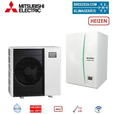 Mitsubishi Electric Zubadan Wärmepumpen Set PUHZ-SHW80YAA + EHSD-YM9D Hydromodul 8,0 kW 400V WiFi Mitsubishi Electric Zubadan Wärmepumpen Set PUHZ-SHW80YAA + EHSD-YM9D Hydromodul 8,0 kW 400V WiFi