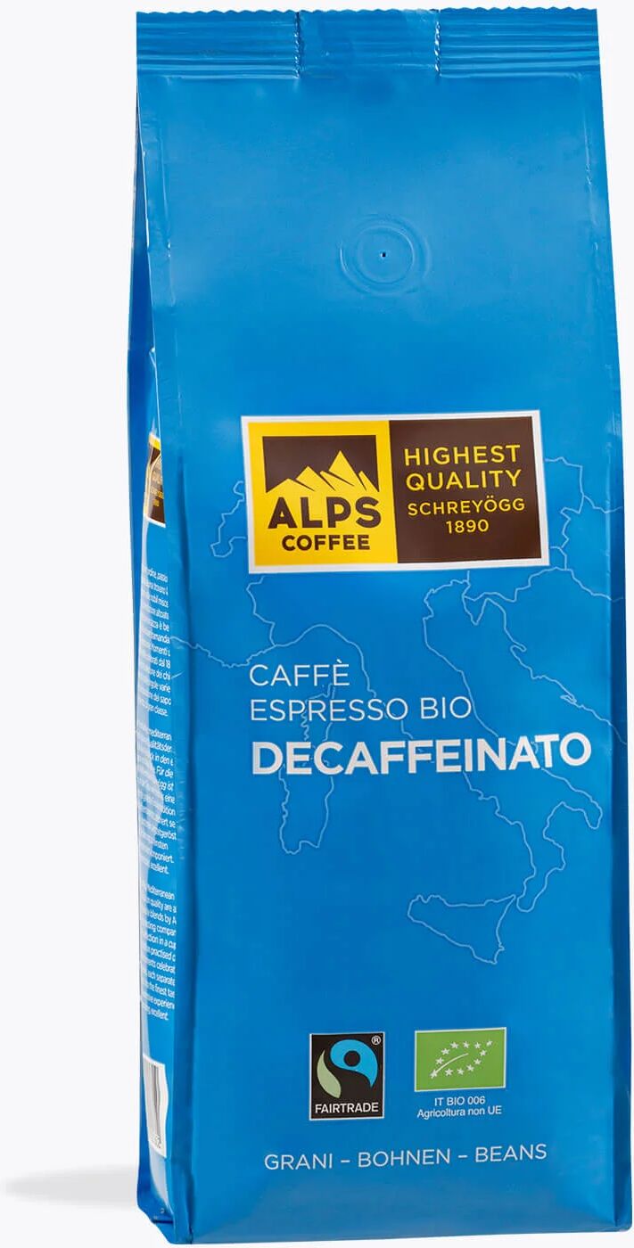 Alps Coffee Espresso Decaffeinato Bio 500g Alps Coffee Espresso Decaffeinato Bio 500g