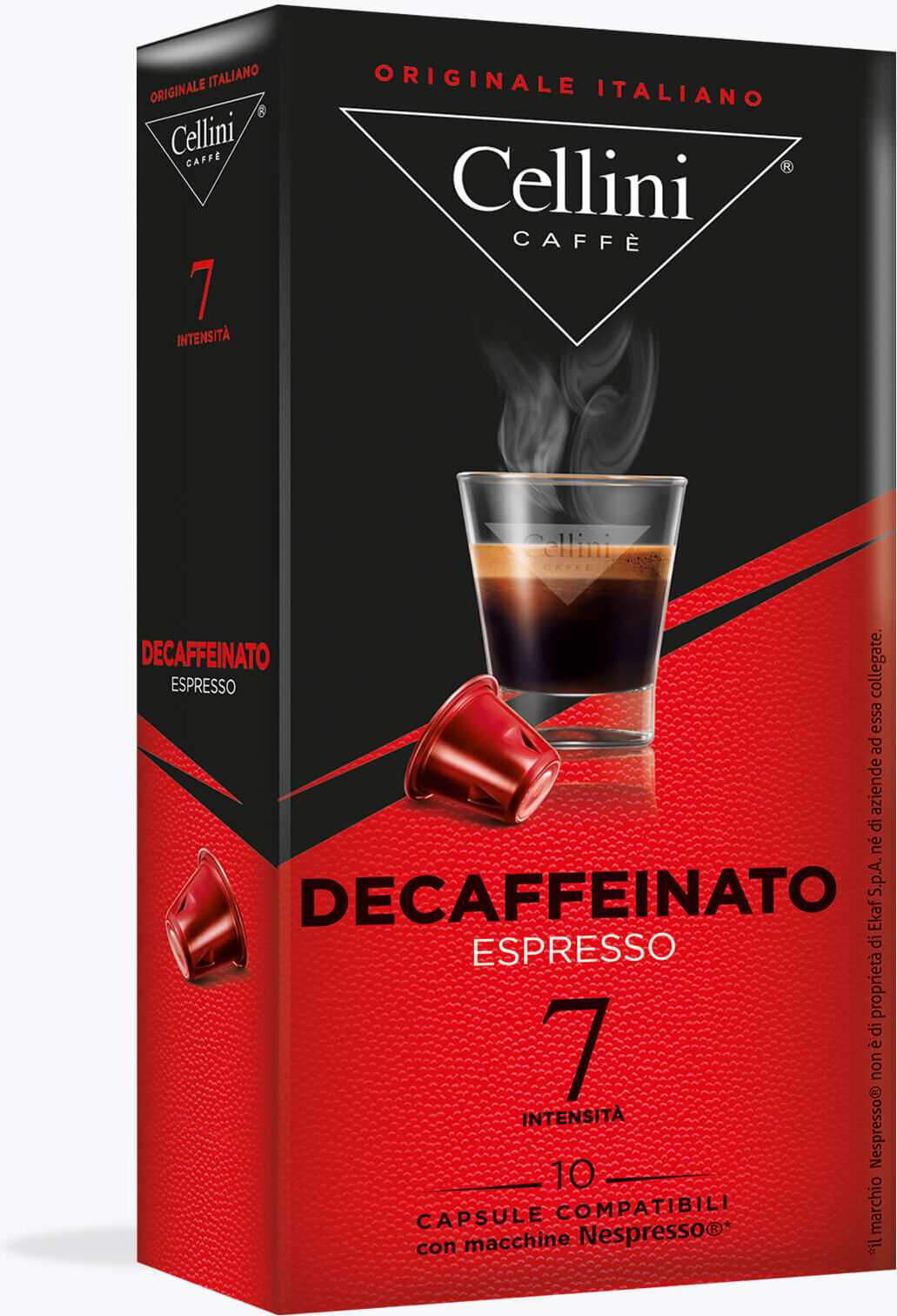 Cellini Decaffeinato 10 Kapseln Nespresso® kompatibel