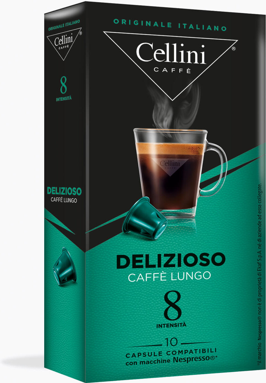 Cellini Lungo Delizioso 10 Kapseln Nespresso® kompatibel Cellini Lungo Delizioso 10 Kapseln Nespresso® kompatibel